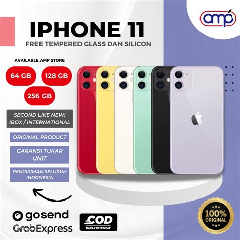 Harga iphone 11 inter second all operator. K.  Ada GoPayLater Cicil 0% 3x untuk Pe...