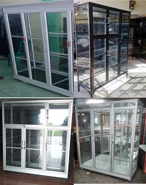 Harga lemari kaca aluminium 3 pintu 【еслጊս】