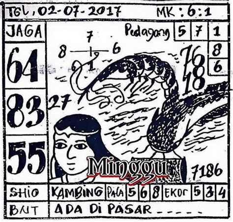 Hari minggu 27 juli 2017. Bandar togel.