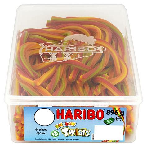 Haribo Rainbow Twists - 64 Pieces for sale online eBay