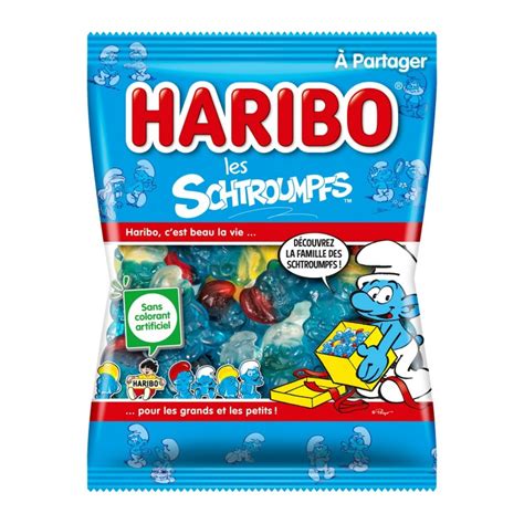 Haribo Schtroumpfs - 200 g - mesbonbons.net