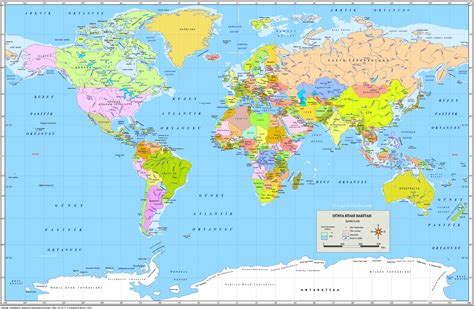 Harita dünya haritası