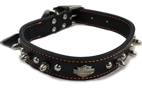 Harley Davidson Dog Collars and Leashes (1 - 60 of 86 results) Price ($) Shipping All Sellers Sort by: Relevancy 1/2" Harley Cat Collar Adjustable (677) $7.50 Biker Personalized Pet Bandana with Collar | Custom Harley Davidson Dog Bandana (29) $21.99 FREE shipping. Harley davidson dog collar