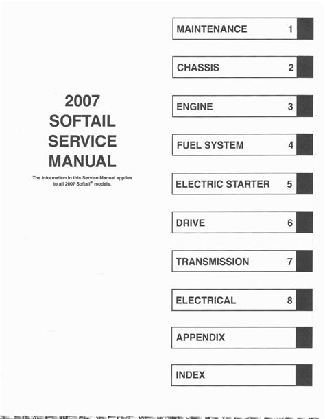 Harley davidson fxstc service manual 2007. - John deere lx188 mower deck manual.