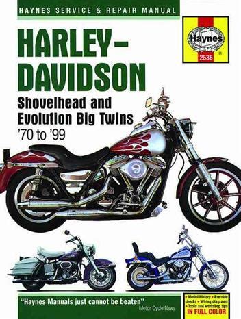 Harley davidson shovelhead and evolution big twins 1970 to 1999 haynes service repair manual. - Manuale di istruzioni di baby alive.