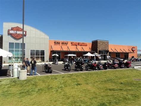 Harley davidson spokane. We opened the dealership in May 2008, at the start of the Great Recession and we have grown every year since. In 2010 we purchased a neighboring Harley-Davidson® dealership. In 2011 we merged the two dealerships into the current location in Spokane Valley. In 2013 we opened a smaller secondary dealership in Lewiston, Idaho, called Lone Wolf ... 
