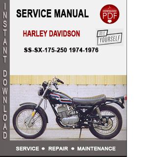 Harley davidson ss 175 250 1975 1976 repair service manual. - Eine agentur der kirchen im staatsaparat?.