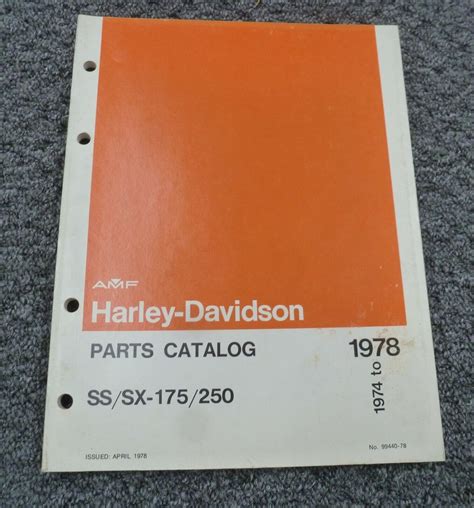 Harley davidson ss175 ss250 sx175 sx250 workshop manual 1976 1977. - Literaturproduktion und -preise im publikationswesen ausserhalb der brd.