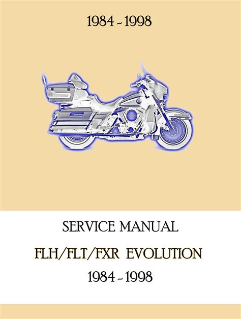 Harley davidson touring service riparazione manuale 1984 1998 flh flt fxr. - Forklift toyota how to push manual.