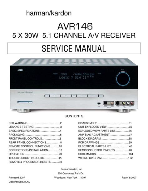 Harman kardon avr 146 service manual. - Jenn air convection microwave oven manual.