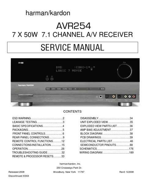 Harman kardon avr 254 av receiver owners manual. - Juliana jewelry reference delizza and elster identification and price guide.