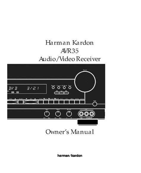 Harman kardon avr 35 user manual. - The dairymans manual by gurdon evans.
