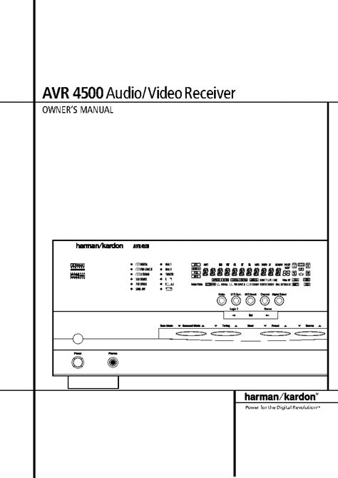 Harman kardon avr 4500 avr4500 service manual repair guide. - The writers guide to character traits.