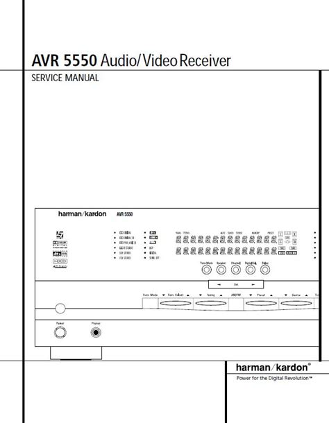 Harman kardon avr 5550 audio video receiver service manual. - Oldsmobile engine 350 diessel rebuild manual.