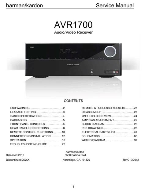 Harman kardon avr1700 audio video receiver service manual. - The new craft of intelligence personal public and political citizens action handbook for fighting terrorism.