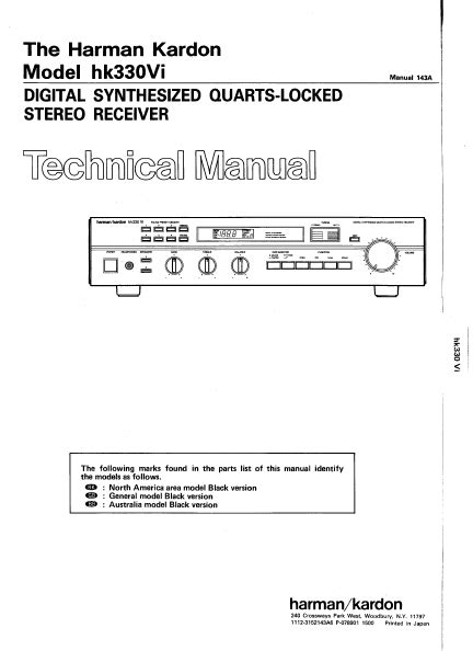 Harman kardon hk330vi digital synthesized quarts locked stereo receiver repair manual. - Solution manual introduction to management science taylor.