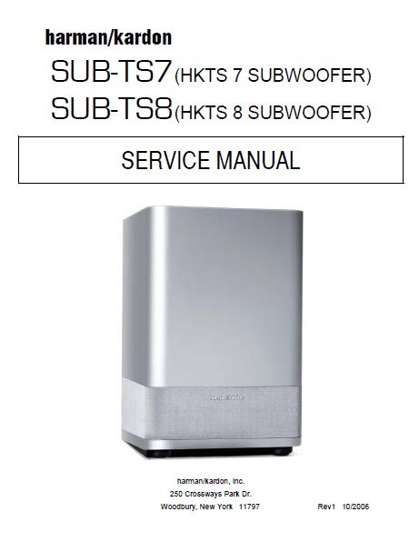Harman kardon sub ts7 sub ts8 subwoofer repair manual. - Selecting and renovating an old house a complete guide.