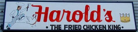 A Rich History. Harold’s Chicken & Ice Bar maintains that same tradition of deliciously Chicago-style fried chicken & fish dinners, drizzled in its signature “Mild” sauce. We are PROUD to continue this 70-year rich tradition now serving Georgia and North Carolina. Our History.. 