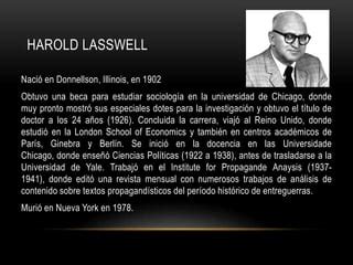 Harold Lasswell - Sociología de la Comunicación UCAB Guayana