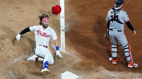 Harper races for inside-the-park HR, Nola works 7 strong innings as Phillies beat Giants 10-4