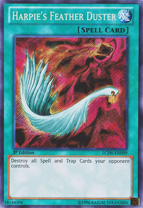 Harpies feather duster. Harpie's Feather Duster (FMR) | Yu-Gi-Oh! Wiki | Fandom. in: Yu-Gi-Oh! Forbidden Memories cards. Harpie's Feather Duster ( FMR ) Sign in to edit. Destroy all opponent … 