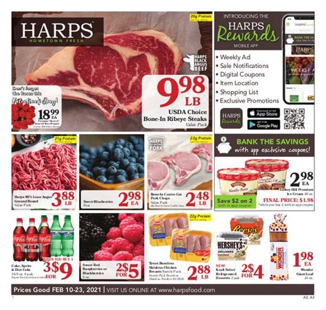 Here on Tiendeo, we have all the catalogues so you won't miss out on any online promotions from Harp's Market or any other shops in the Grocery & Drug category in Bella Vista AR. There is currently 1 Harp's Market catalogue in Bella Vista AR. Browse the latest Harp's Market catalogue in Bella Vista AR "Weekly Specials" valid from from 11/4 to ...