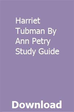 Harriet tubman ann petry teacher guide. - Esperanza/ the house on hope street.