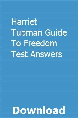 Harriet tubman guide to freedom test answers. - Repair manual maytag lat 2 washer.