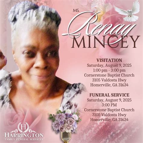 Harrington family funeral services obituaries. .  Burial will be held privately.  ...