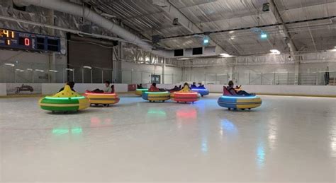 Located on grounds at the Delaware State Fair in Harrington, 644 Fairground Road, this arena features a 49,000 square foot ice rink, public skate and bumper cars on ice.. 