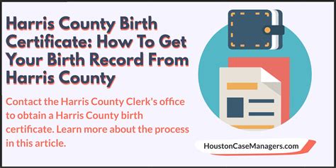 Harris county birth certificate.  For security and compliance with Stat...