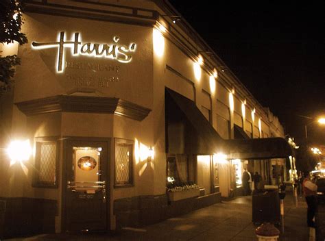 Harris san francisco. About Harris'. Harris’ is the quintessential steak house experience. We offer dry-aged, mid-western beef, outstanding martinis, and an award winning wine list. In our lounge we have live jazz nightly. Although the lounge is available for more casual dining, we do have a dress code in the main dining room: please, no shorts, t-shirts or ... 