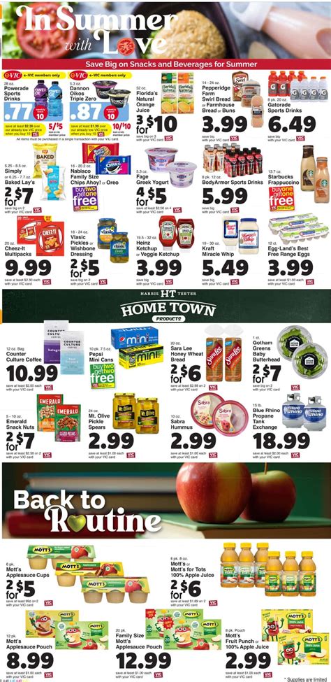 Here is a list of the deals from the new Harris Teeter weekly ad that will start on 9/20. Get Barilla pasta for 90¢, Chobani yogurt for 77¢, and more. Buy Two Get Two. Harris Teeter Shredded Cheese, 8 oz, $3.49 (buy (4), makes it $1.74 ea.) Harris Teeter Canned Corn, Peas or Green Beans, 14.25-15.25 oz, $1.25 (buy (4), makes it 62¢ ea.). 