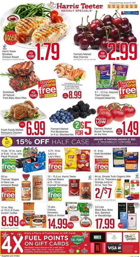 The Harris Teeter ad this week and the Harris Teeterad next week are both posted when available! With the Harris Teeterweekly flyer, you can find sales for a wide variety of products and compare the 2 weeks when both the current Harris Teeter ad and the Harris Teeter Weekly Ad Sneak Peek are available! Select a Harris Teeter …. 
