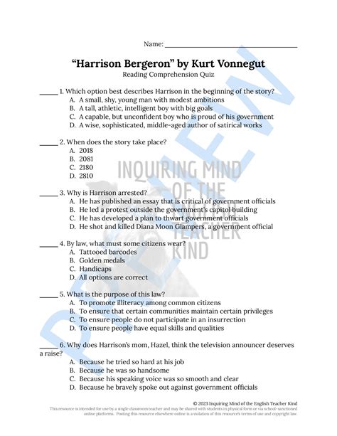 Harrison bergeron study guide questions answers. - Volvo penta sx c1 out drive manual.