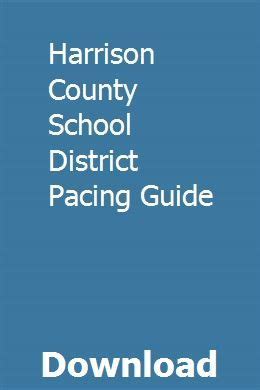 Harrison county school district pacing guide. - Educazione sociale nel pensiero di maria montessori..