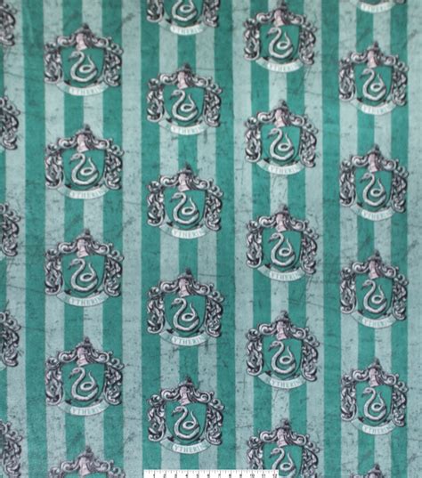 Harry Potter - Slytherin - Fleece - 1/2 Metre – The Fabric Snob