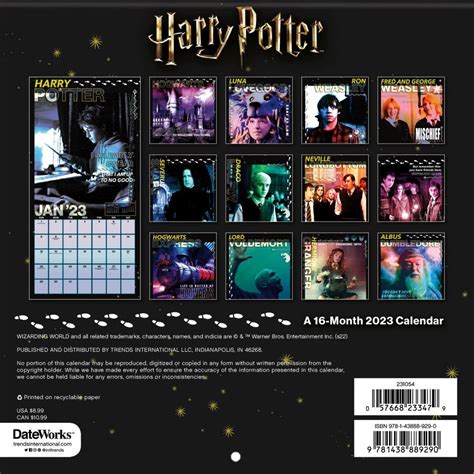 Harry Potter 2023 Calendar