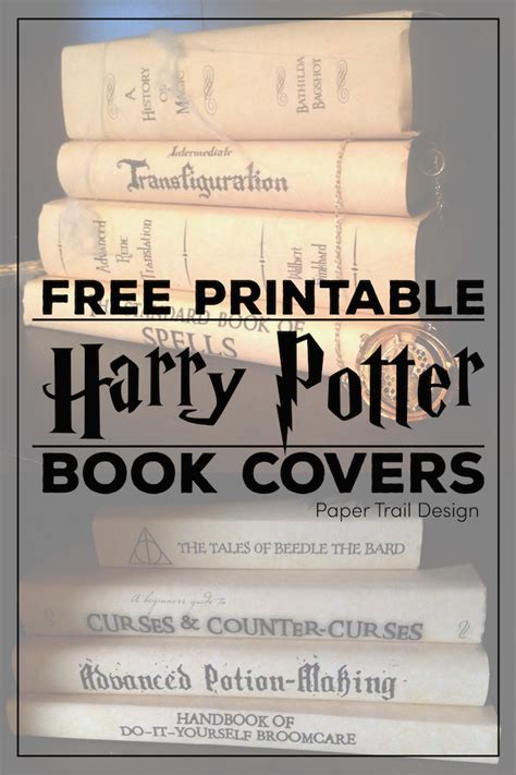 Harry Potter Book Cover Printable