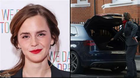 Dani Denish Porn Star - Harry Potter star Emma Watson breaks long social media silence to comment  after Â£30000 Audi is towed away