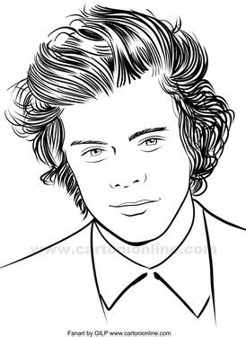 Harry Styles Coloring Pages Free Coloring Pages