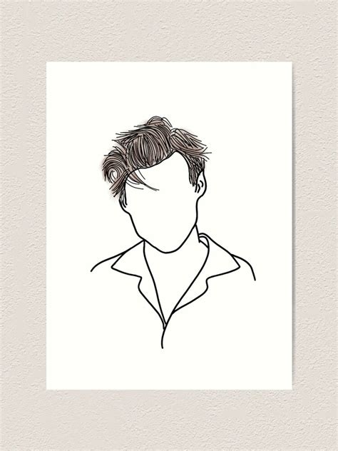 Harry Styles Outline Drawing Easy imgstache