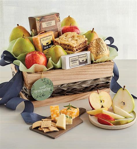 Make Harry & David your destination for a gourmet gift delivery that is sure to delight. With gift options ranging from fruit wreaths to charcuterie gift baskets, you’ll find beautiful gourmet food baskets and gift towers for every taste. Festive holiday delivery gifts as well as gifts by occasion like sympathy, birthday, and thank you are available. You can even shop for all-occasion gifts .... 
