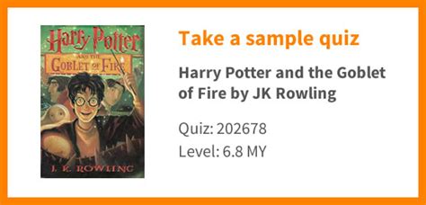 Harry potter goblet of fire ar answers. 2024 March Madness Bracket. Famous TV Couples. Champions League XIs: Real Madrid. est. 2007. Pick the random facts from chapter eighteen of Harry Potter and the Goblet of Fire Test your knowledge on this literature quiz and compare your score to … 
