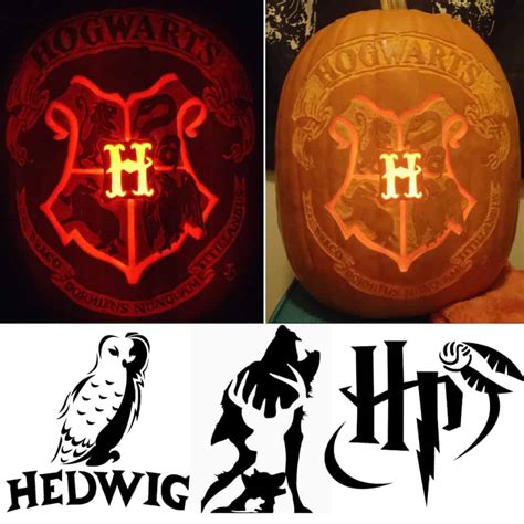 Super Hero Pumpkin Patterns; Harry Potter Pumpkin Stencils; Horror M