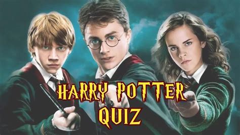 Harry potter quiz. .  ...