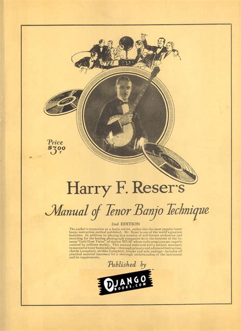 Harry reser s manual for tenor banjo technique. - Glasnost beginnt im herzen - auch bei uns.