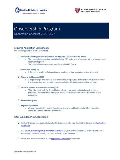 Harvard observership img.  Please check back after the new year for future applicatio...