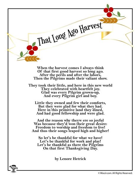 Harvest Poem - Marilyn