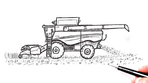 Harvester Drawing Easy